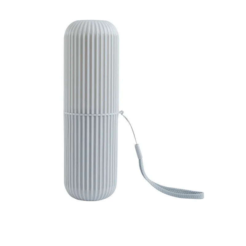 Portable Toothbrush & Toothpaste Travel Holder Case gray by HitMyNeed