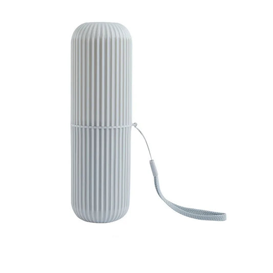 Portable Toothbrush & Toothpaste Travel Holder Case gray by HitMyNeed