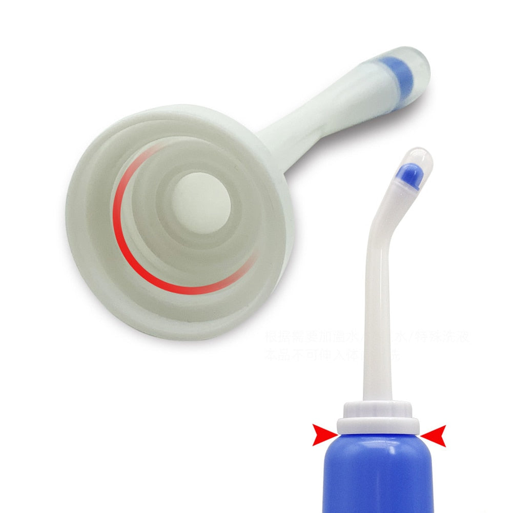 Portable Travel Bidet Bottle with Curved Nozzle 500ml by HitMyNeed