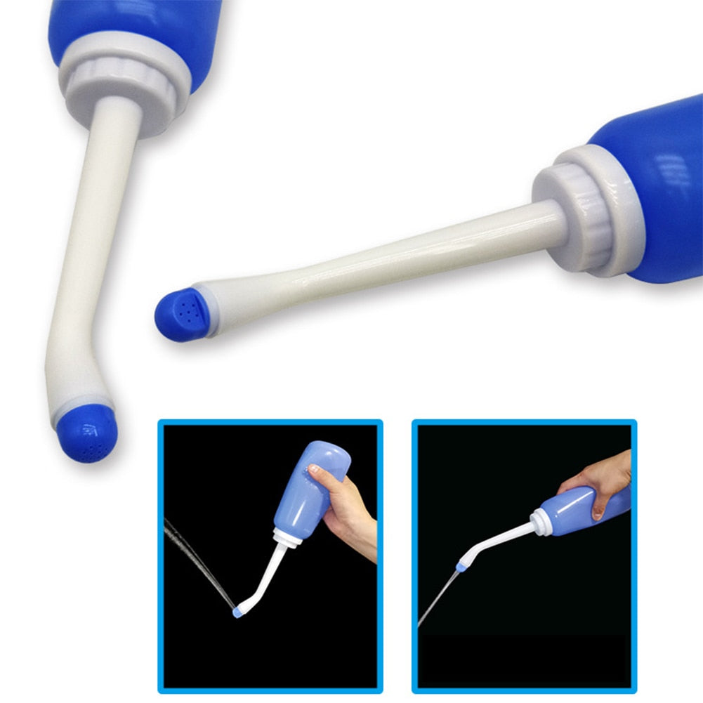 Portable Travel Bidet Bottle with Curved Nozzle 500ml by HitMyNeed
