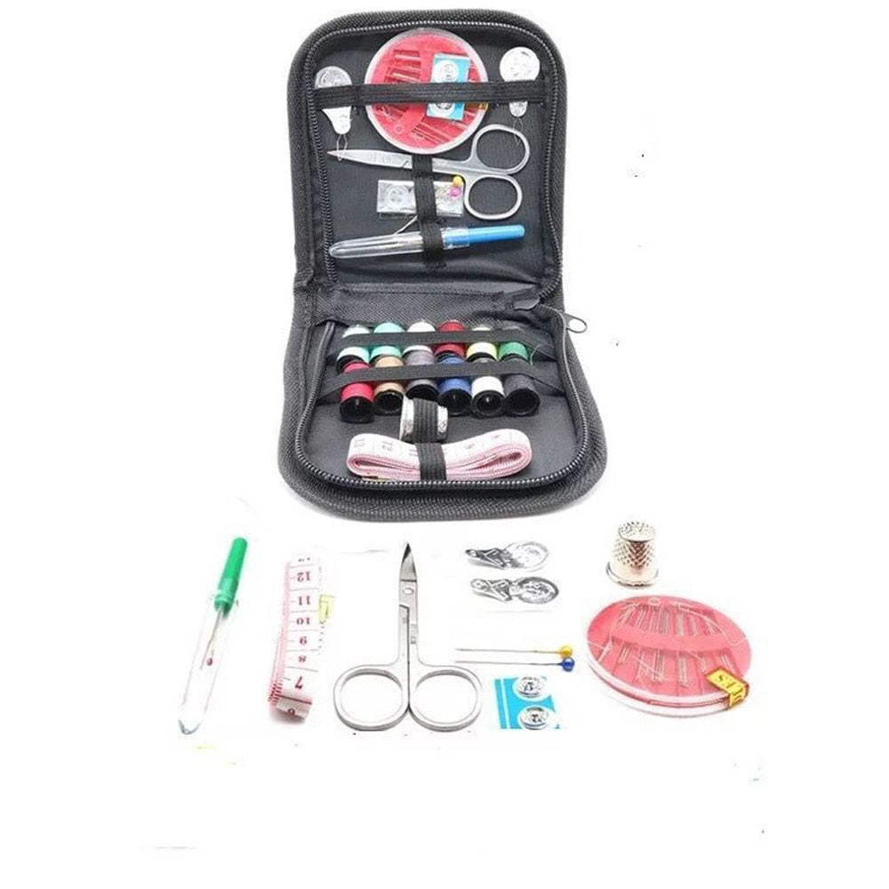Portable Travel Sewing Kit with Zipper Pouch by HitMyNeed