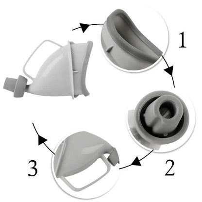 Portable Travel Urinal Funnel for Camping & Car Trips by HitMyNeed