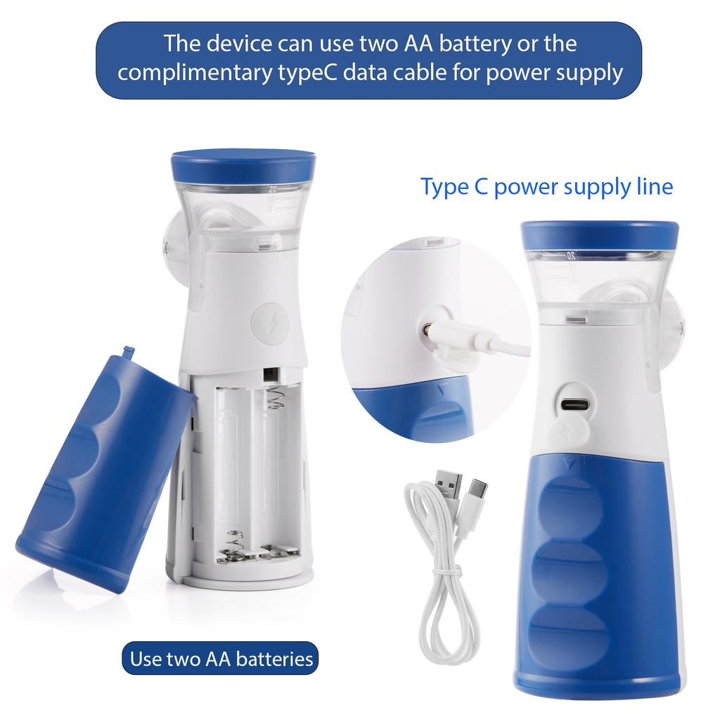 Portable Ultrasonic Handheld Nebulizer for All Ages by HitMyNeed