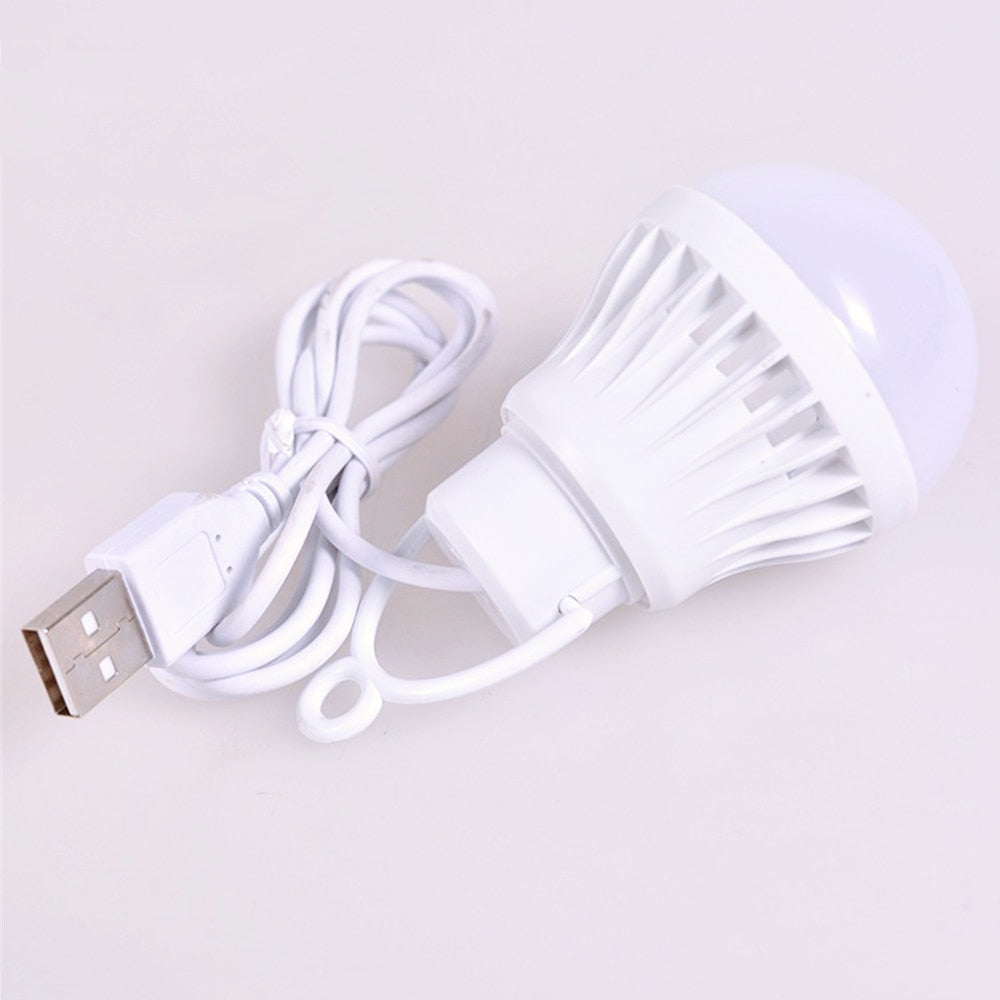 Portable USB Camping Light with Hook, 7W LED by HitMyNeed