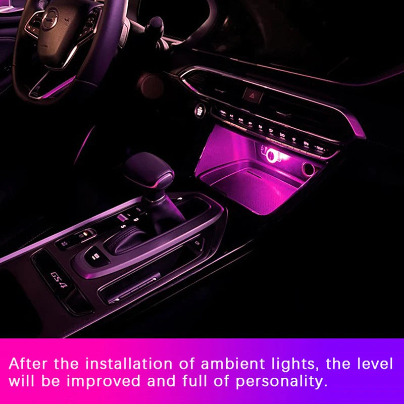 Portable USB Car Ambient Mini LED Interior Light by HitMyNeed