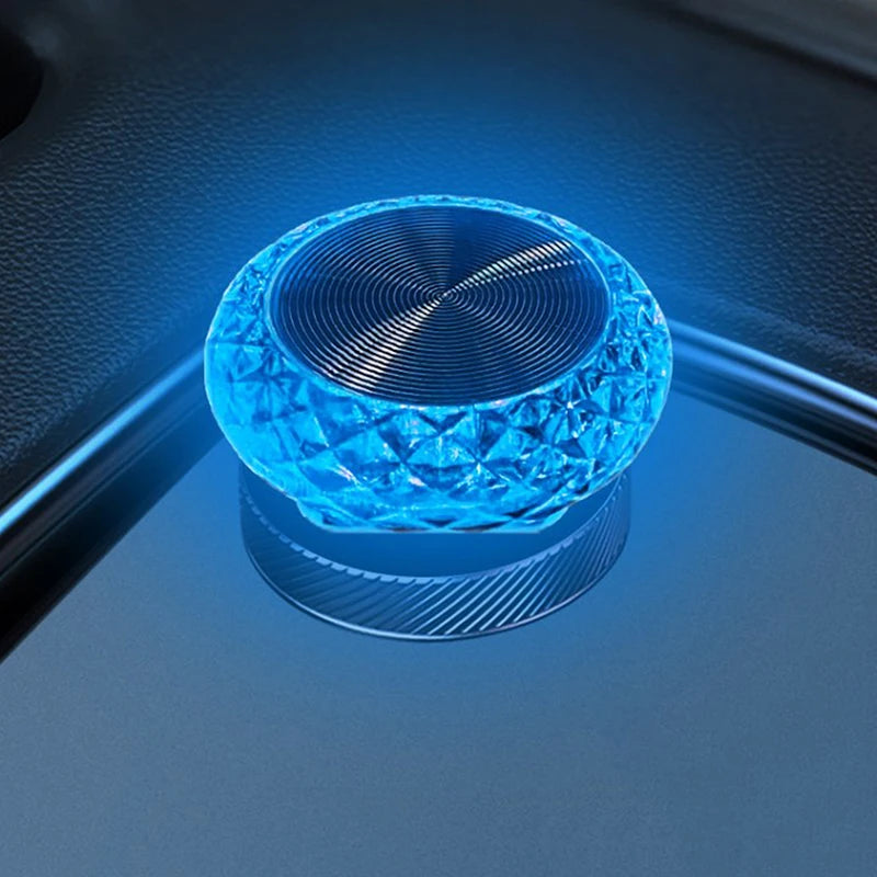 Portable USB Car Ambient Mini LED Interior Light ice-blue by HitMyNeed