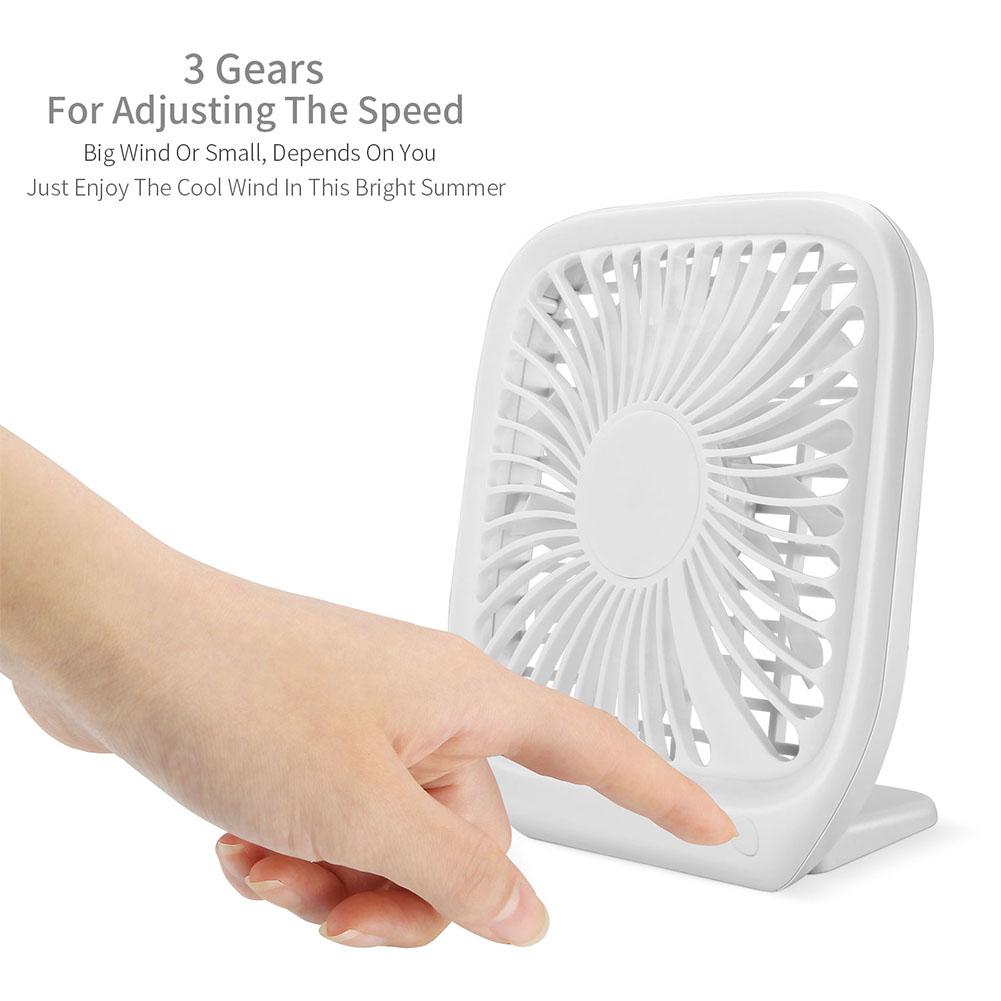Portable USB Desk Fan with 3-Speed Control by HitMyNeed