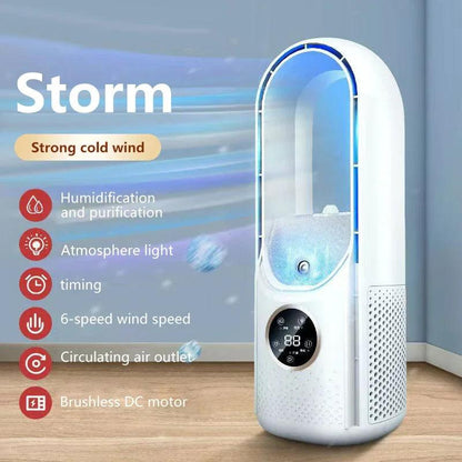 Portable USB Mini Air Cooler Fan with Humidifier by HitMyNeed