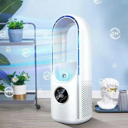Portable USB Mini Air Cooler Fan with Humidifier by HitMyNeed