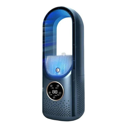 Portable USB Mini Air Cooler Fan with Humidifier blue by HitMyNeed