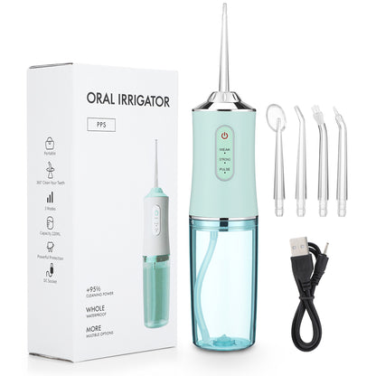 Portable USB Rechargeable Water Flosser 220ml by HitMyNeed