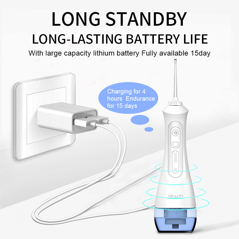 Portable USB Rechargeable Water Flosser SG833 by HitMyNeed