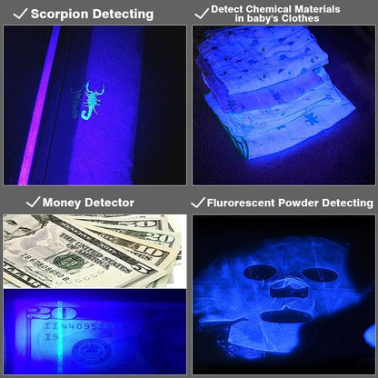 Portable UV Flashlight LED Torch 395-410nm by HitMyNeed