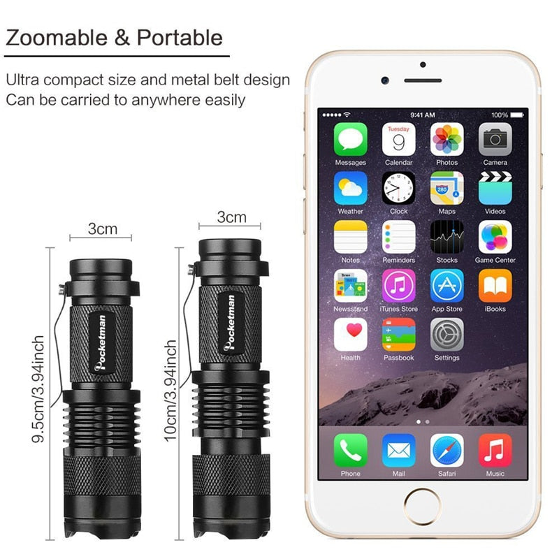 Portable UV Flashlight LED Torch 395-410nm by HitMyNeed