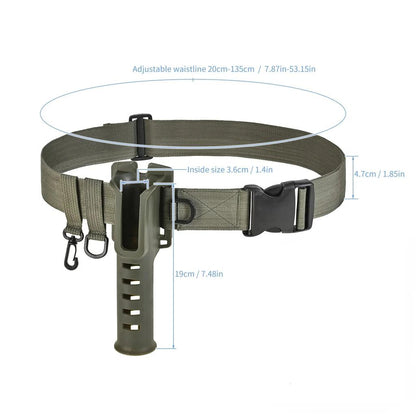 Portable Waist Rod Holder for Hands-Free Fishing by HitMyNeed