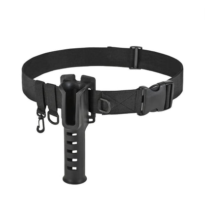 Portable Waist Rod Holder for Hands-Free Fishing black by HitMyNeed