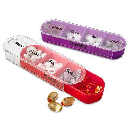 Portable Weekly Medicine Drawer Organizer by HitMyNeed