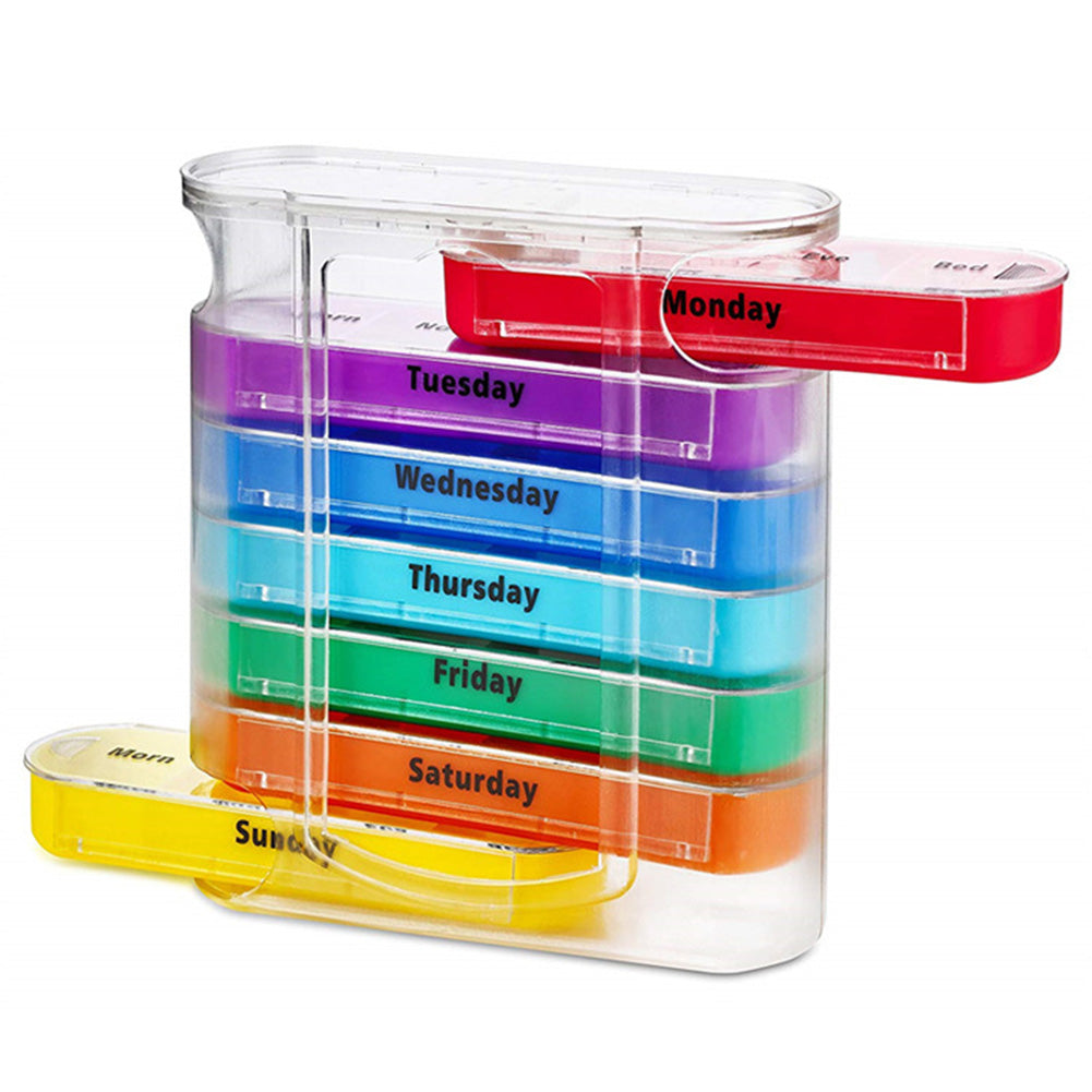 Portable Weekly Medicine Drawer Organizer by HitMyNeed