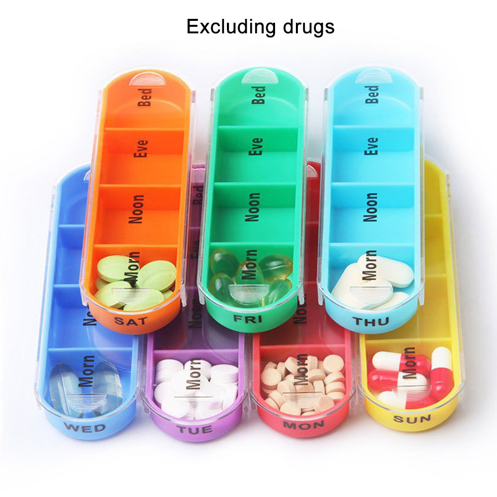 Portable Weekly Medicine Drawer Organizer by HitMyNeed