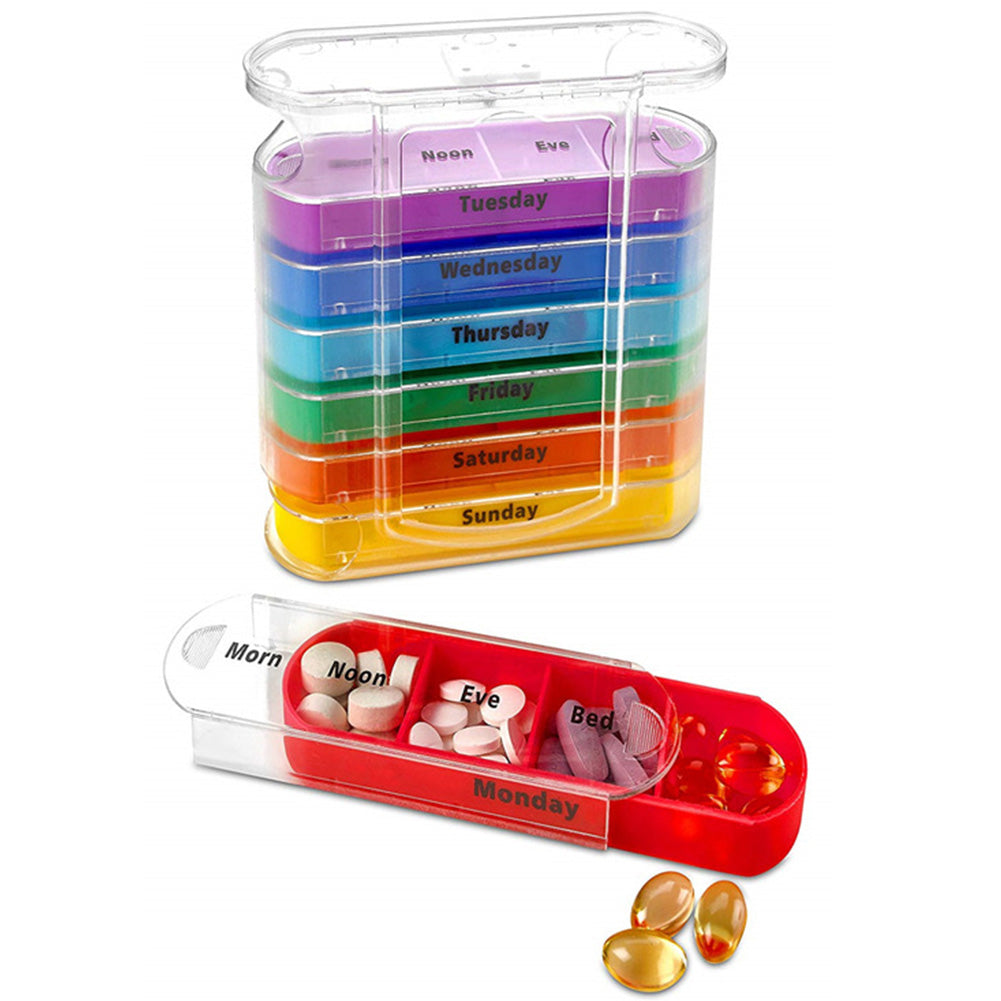 Portable Weekly Medicine Drawer Organizer by HitMyNeed