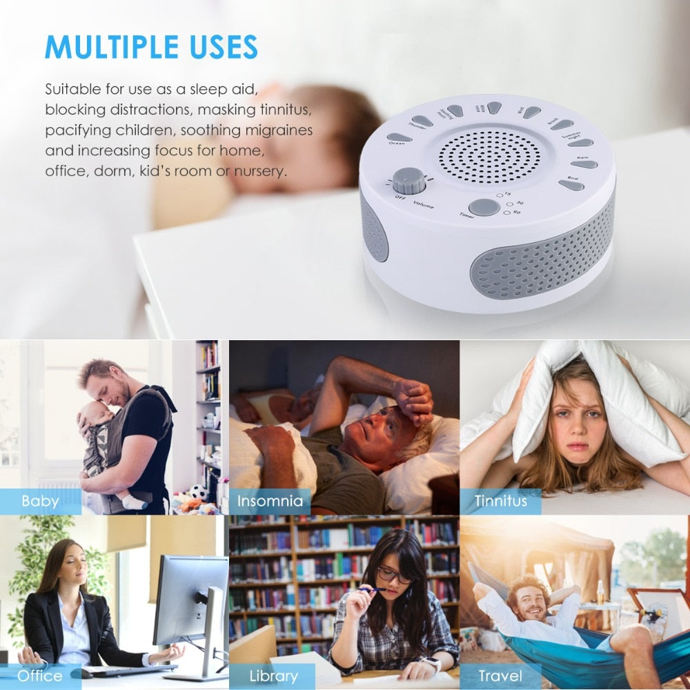 Portable White Noise Sleep Sound Machine by HitMyNeed