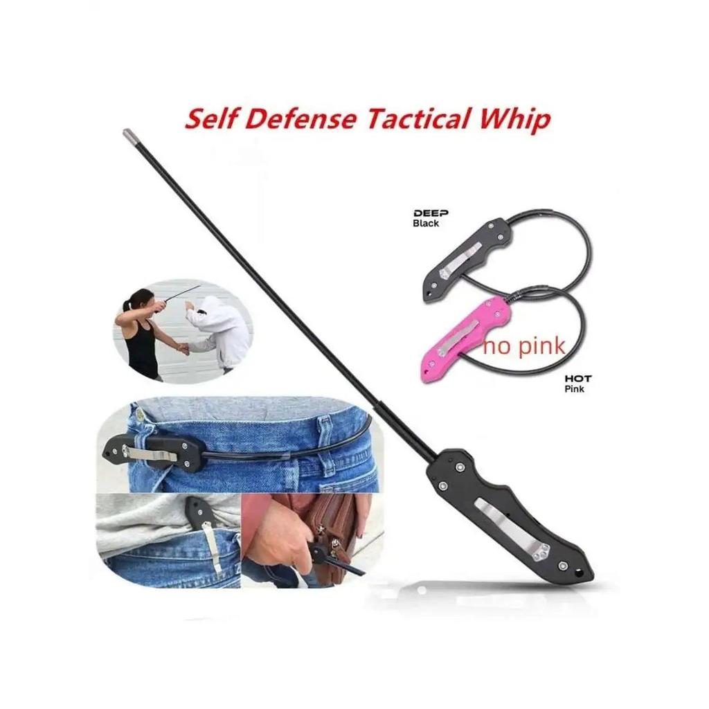 Portable Wire Self Defense Whip Staff 42.5cm by HitMyNeed