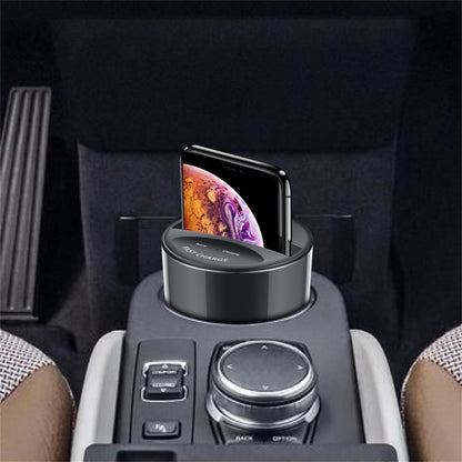 Portable Wireless Car Cup Charger with Dual Ports by HitMyNeed