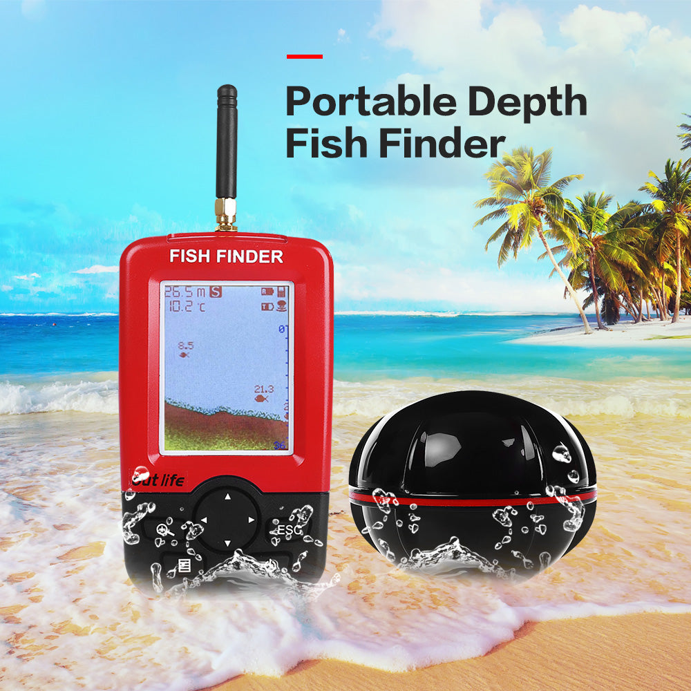 Portable Wireless Fish Finder with LCD Sonar by HitMyNeed