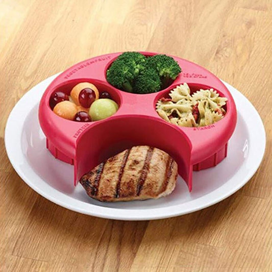 Portion Control Plate with Food Group Guides by HitMyNeed