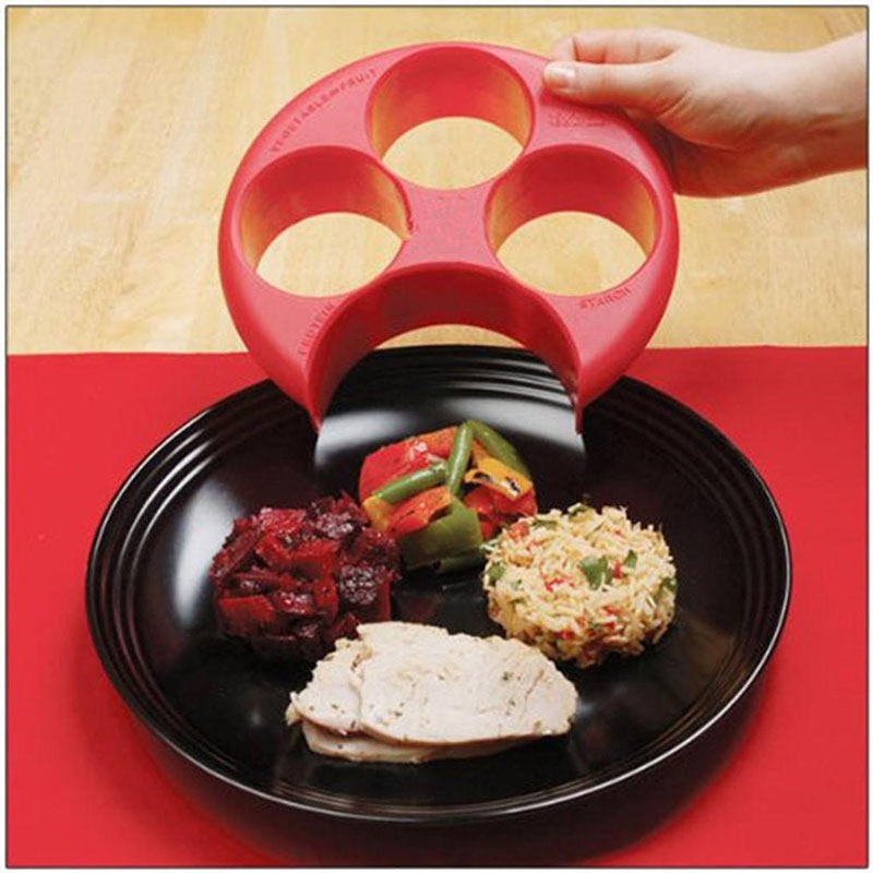 Portion Control Plate with Food Group Guides by HitMyNeed