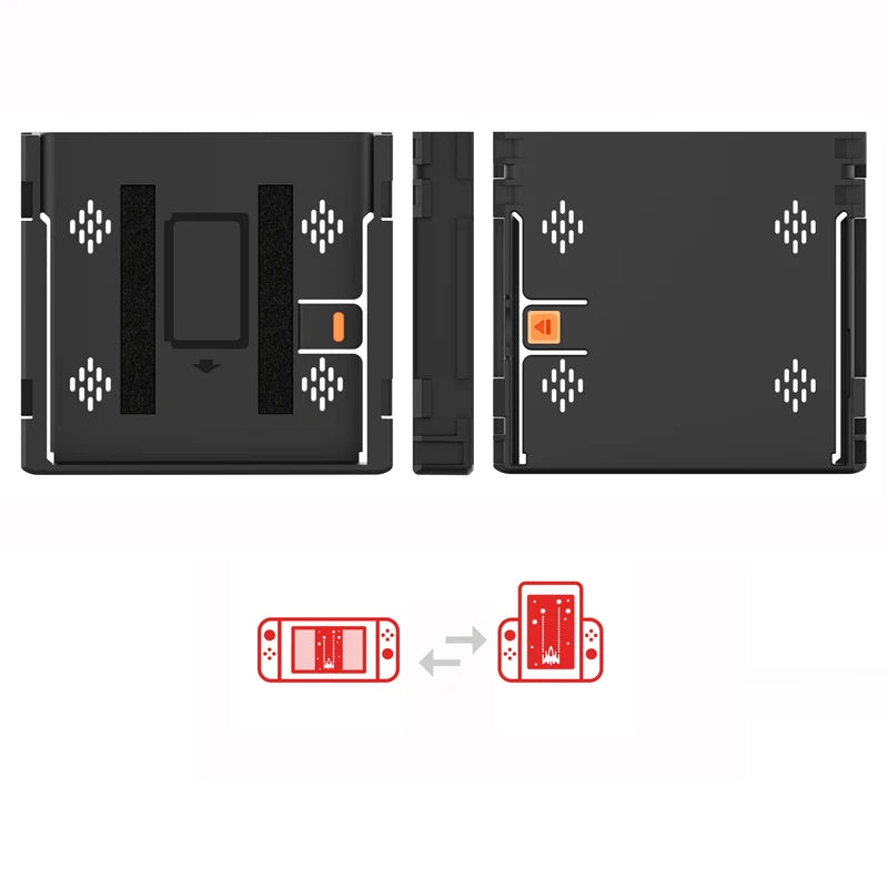 Portrait Flip Grip Accessory for Nintendo Switch by HitMyNeed