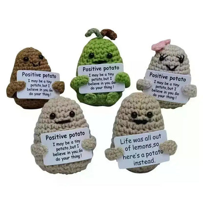 Positive Energy Potato Pocket Crochet Plush Doll by HitMyNeed