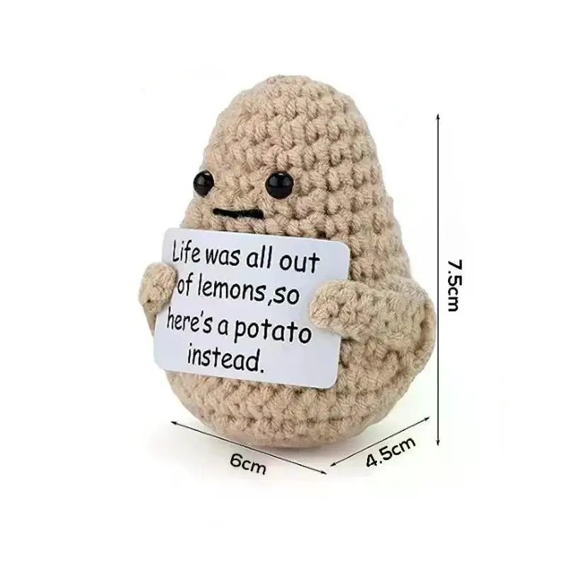 Positive Energy Potato Pocket Crochet Plush Doll by HitMyNeed
