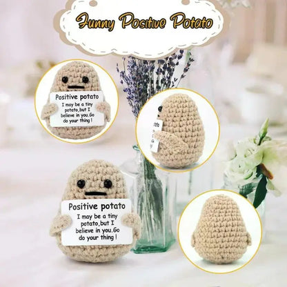 Positive Energy Potato Pocket Crochet Plush Doll by HitMyNeed
