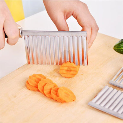 Potato Chip Slicer Wavy Edge Knife Stainless Steel by HitMyNeed