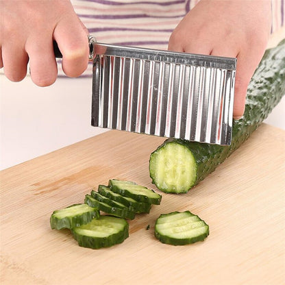 Potato Chip Slicer Wavy Edge Knife Stainless Steel by HitMyNeed