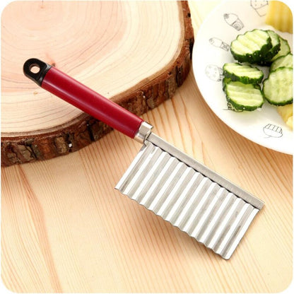 Potato Chip Slicer Wavy Edge Knife Stainless Steel by HitMyNeed