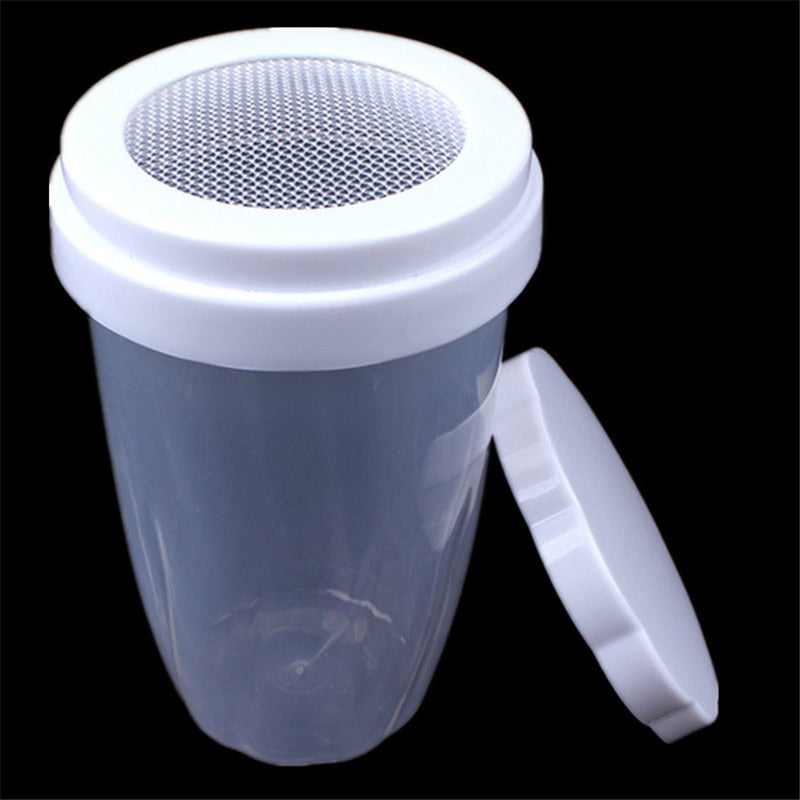 Powdered Sugar Sifter with Cover and Fine Mesh by HitMyNeed