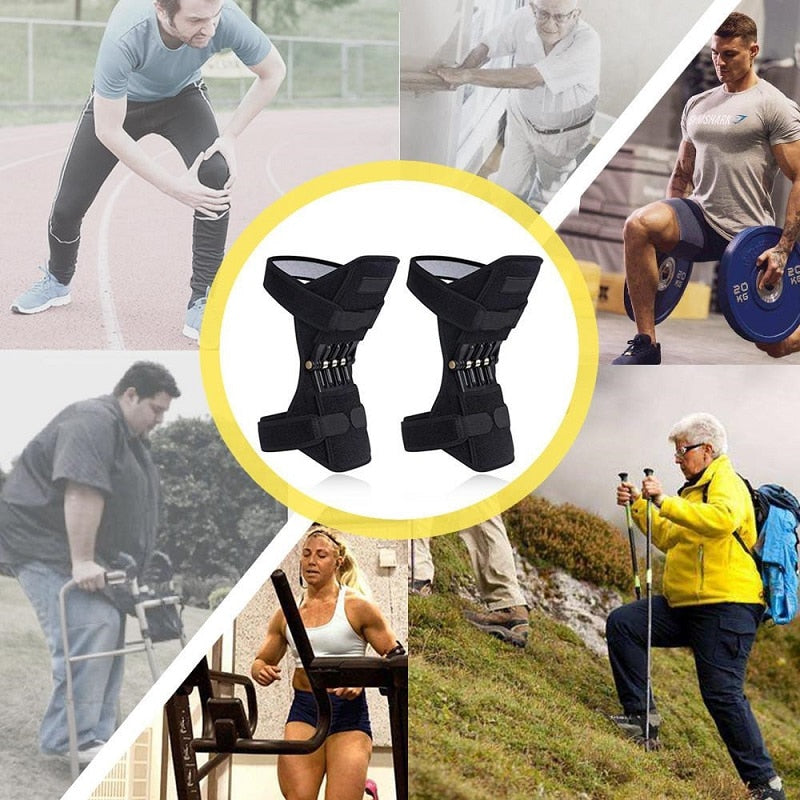 Power Knee Brace Joint Support (Pair) by HitMyNeed