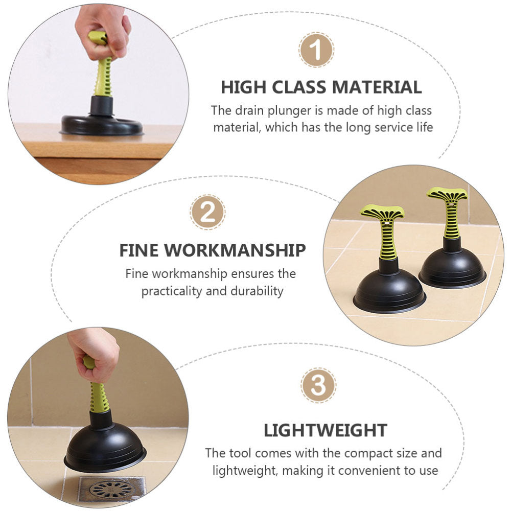 Powerful Sink and Shower Drain Plunger Tool by HitMyNeed