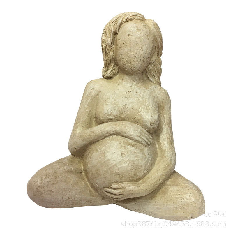 Pregnant Woman Resin Figurine Set (3 Pieces) by HitMyNeed