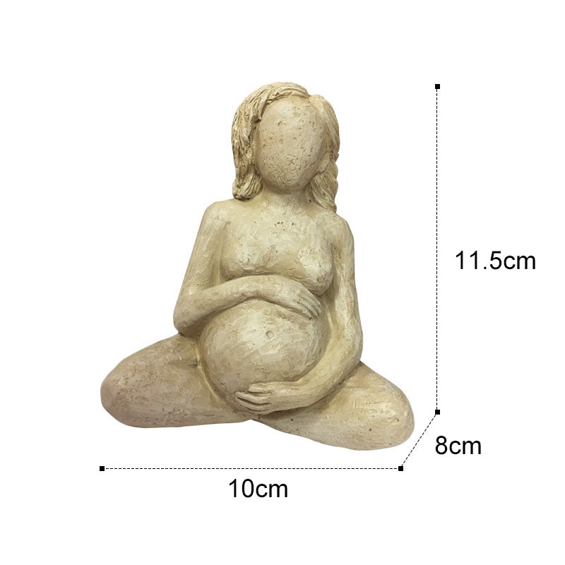 Pregnant Woman Resin Figurine Set (3 Pieces) by HitMyNeed