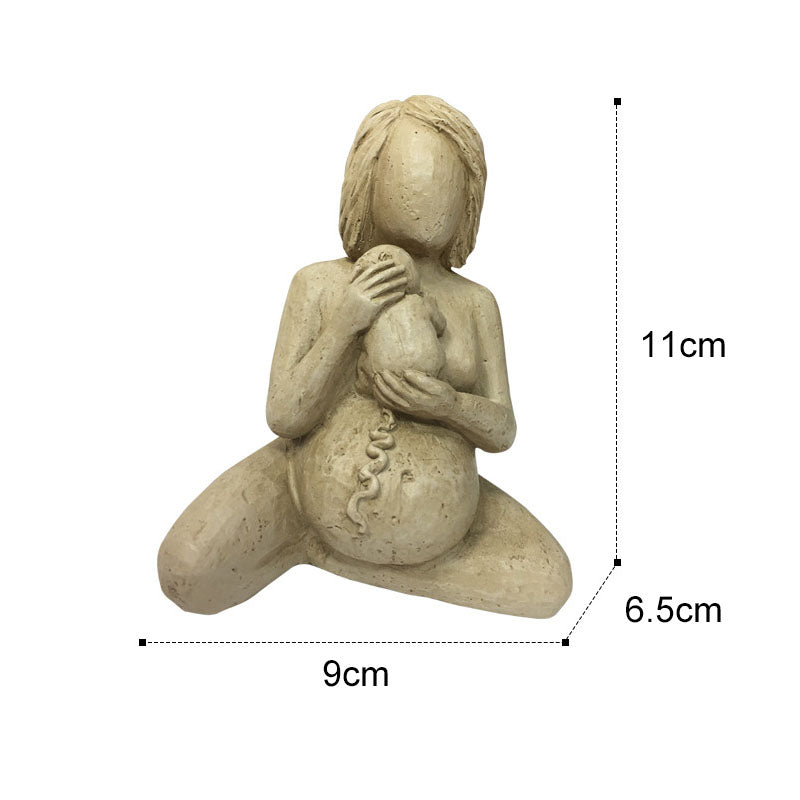 Pregnant Woman Resin Figurine Set (3 Pieces) by HitMyNeed