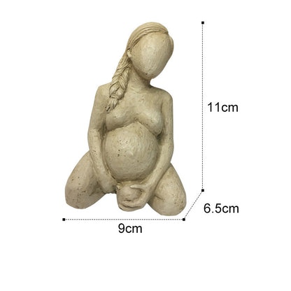 Pregnant Woman Resin Figurine Set (3 Pieces) by HitMyNeed