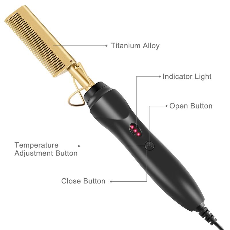 Pressing Comb Electric Heat Straightening Comb by HitMyNeed