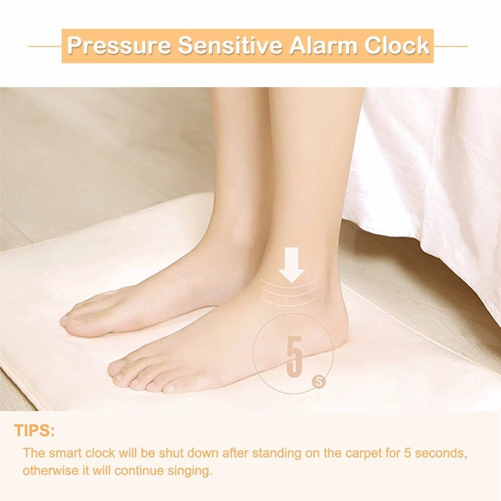 Pressure-Sensitive Alarm Clock Floor Mat by HitMyNeed