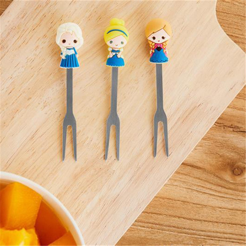 Princess Fruit Fork Set for Kids (6 pcs) by HitMyNeed
