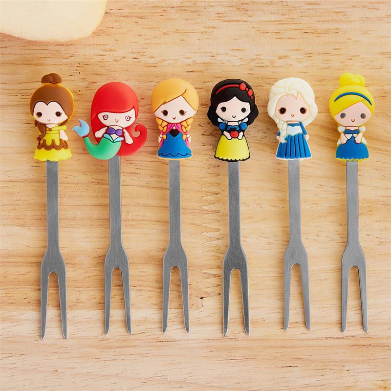 Princess Fruit Fork Set for Kids (6 pcs) by HitMyNeed