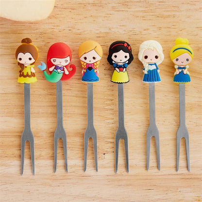 Princess Fruit Fork Set for Kids (6 pcs) by HitMyNeed