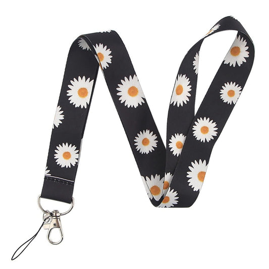 Printed Floral Lanyard Neck Strap with Hook by HitMyNeed